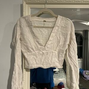Free people cropped long sleeve